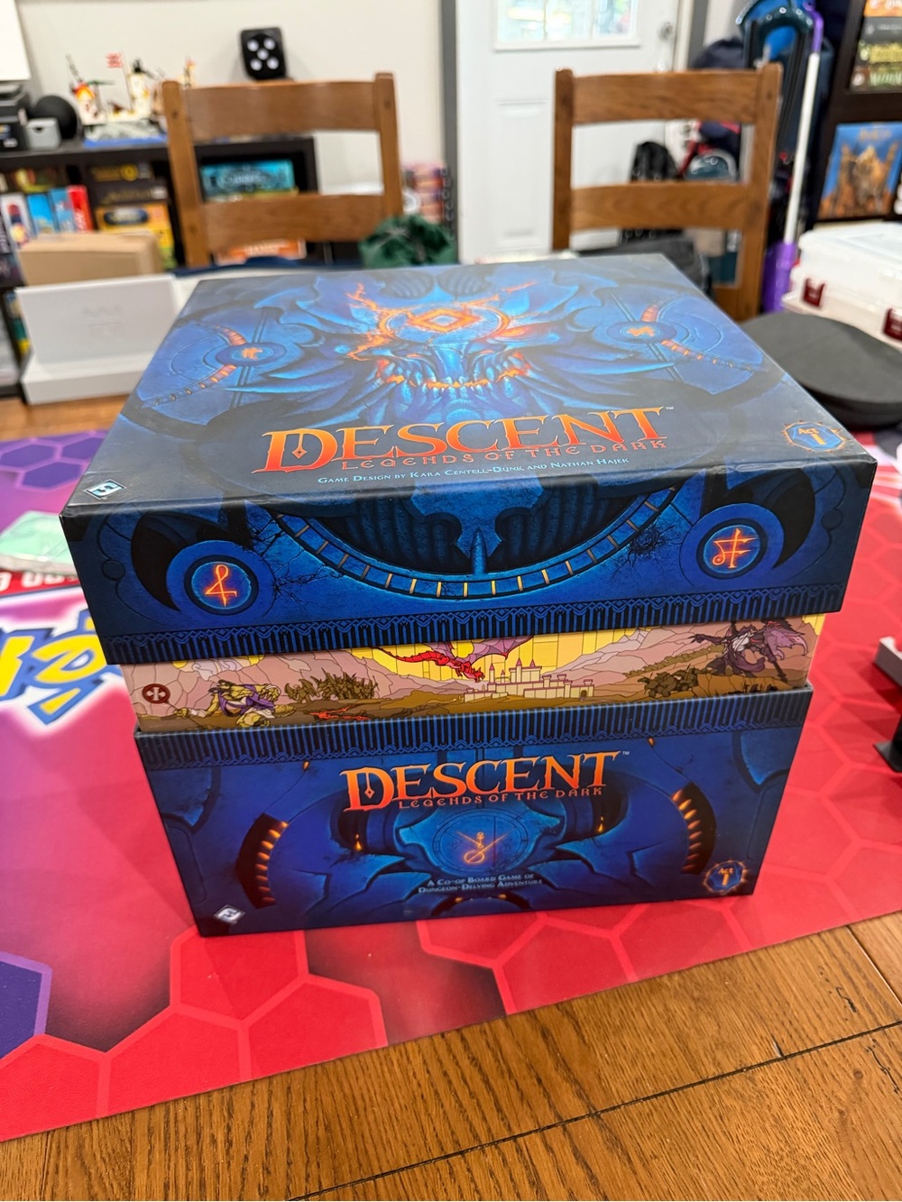 Descent: Legends of the Dark Board Game — Blue Fantasy Cooperative Adventure